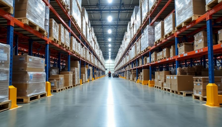 Massive high-bay storage interior