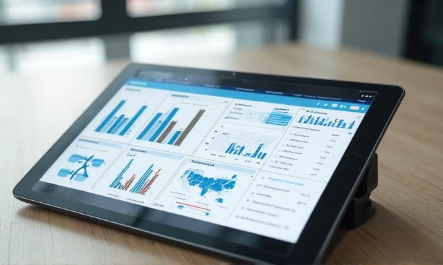 Data analyst reviewing shipping metrics